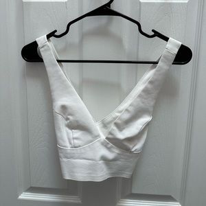 White crop top